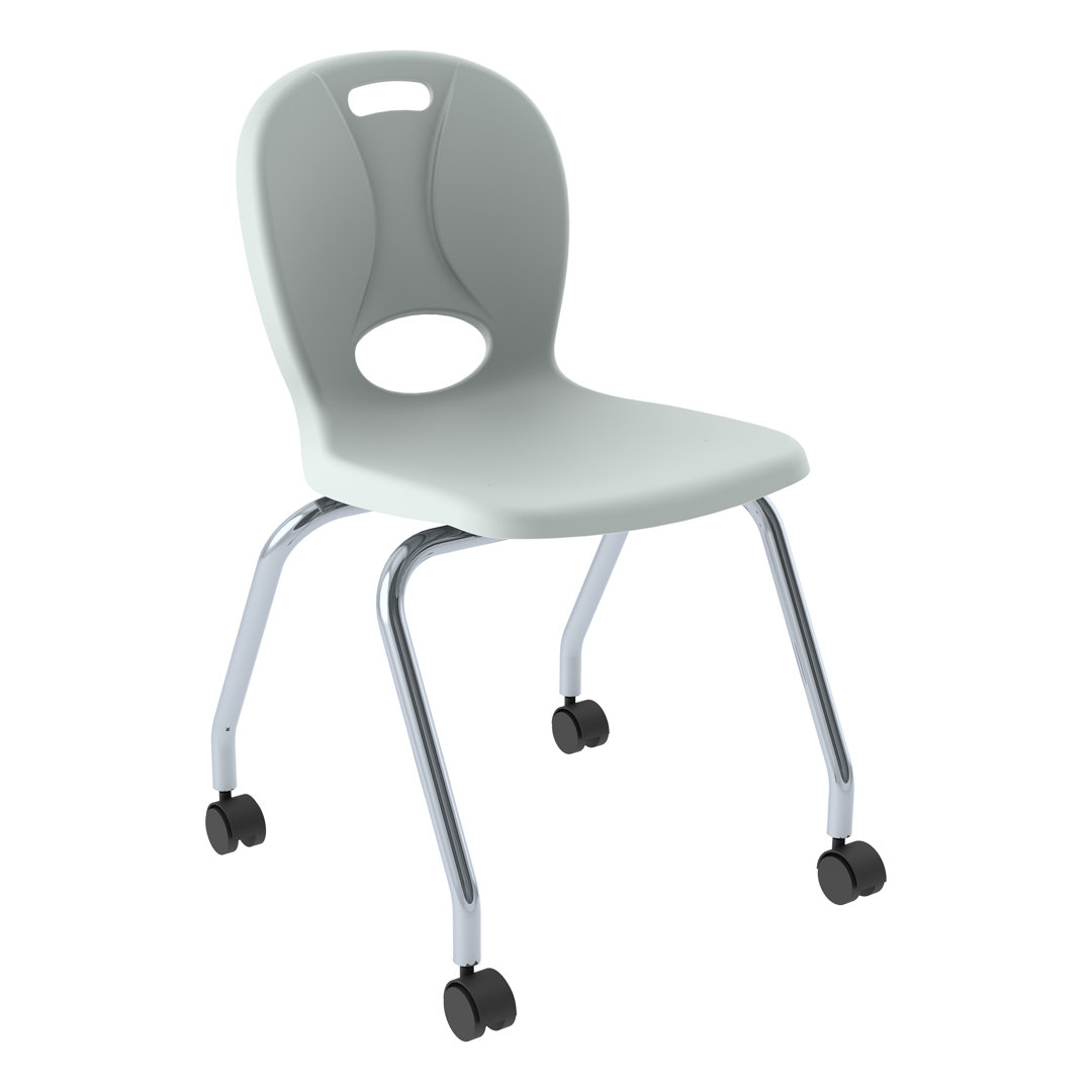 Classroom Chair with Wheels ( Set of 2 ) (Set of 2) Learniture Seat