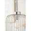 Dania 1 - Light Brushed Silver Caged Pendant