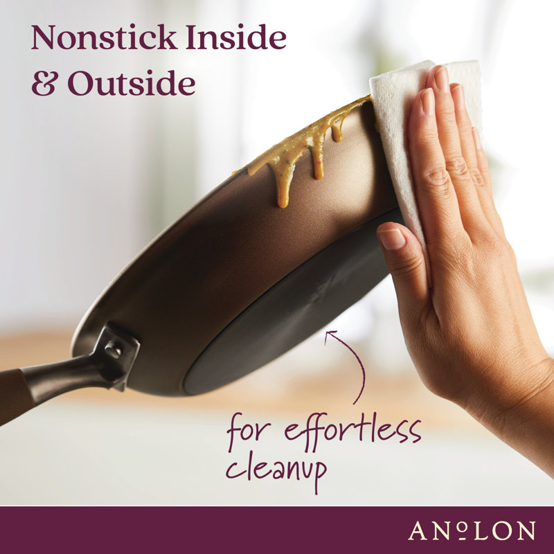 Anolon Advanced Home Hard Anodized Nonstick Frying Pan / Skillet, Brown, 10.25"