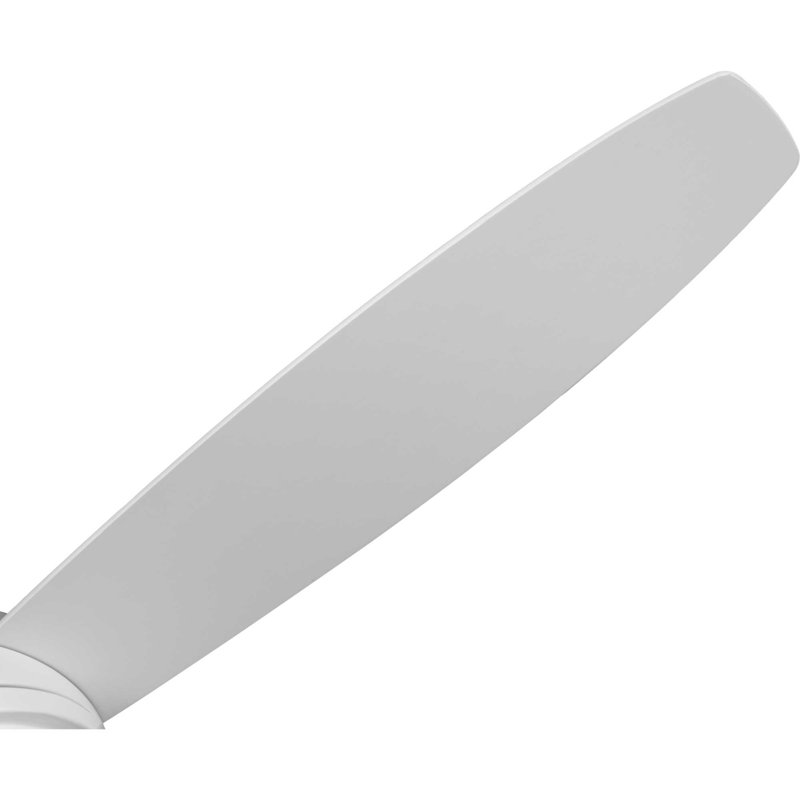 Satin White 54'' Ceiling Fan with LED Light and Remote