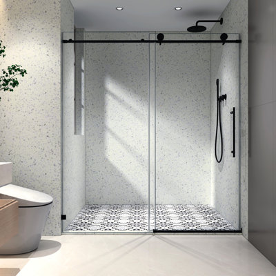 Porte de douche à film avec revêtement Nano Clean 70 mm