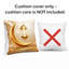 Housse de coussin carré moderne et minimaliste, taie décorative de 17 x 17 pouces pour le salon, cadeau du Ramadan