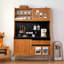 Multifunctional Solid Wood Rock Slab Stainless Steel Kitchen Food Cabinet