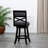 24" Counter Height X-Back Swivel Stool, Espresso Finishfabric Seat-1345707993-1345707995