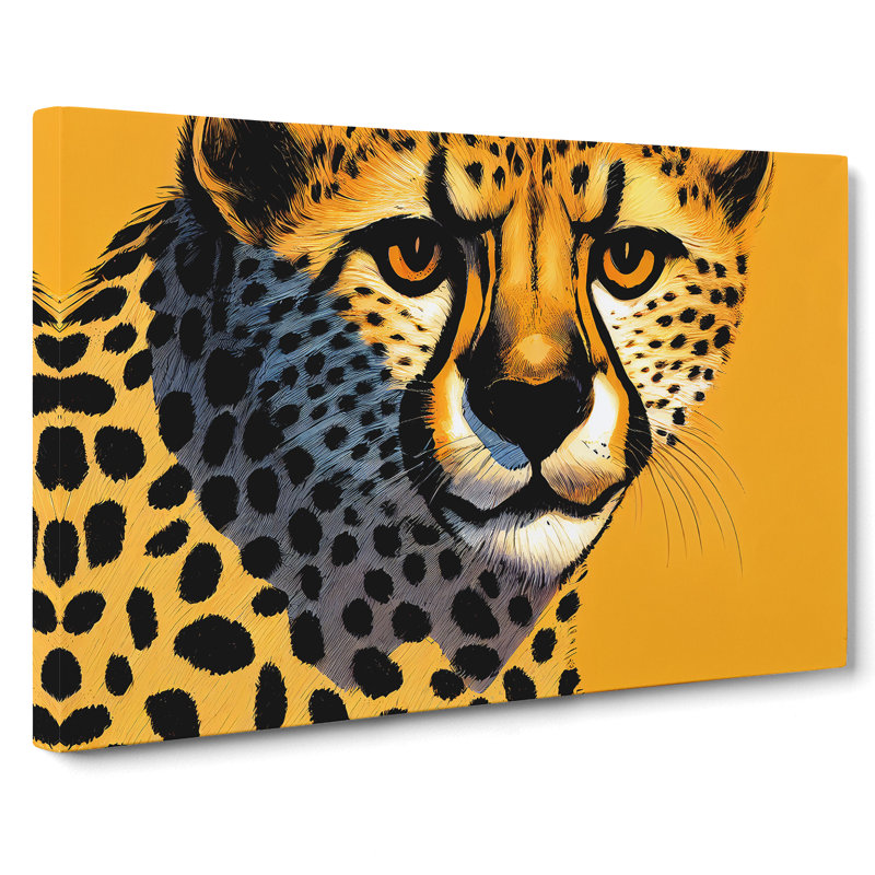 A Pretty Cheetah - Wrapped Canvas, 50cm H x 76cm W x 3cm D