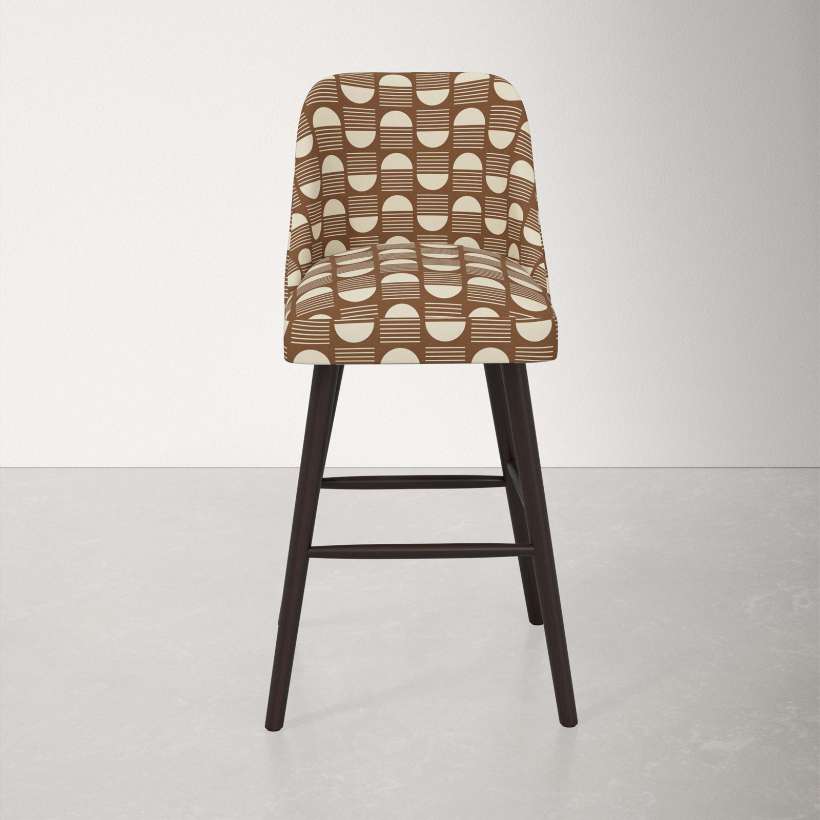 Gallie Bar & Counter Stool, Bar Stool (31” Seat Height), Espresso, Sunrise Camel