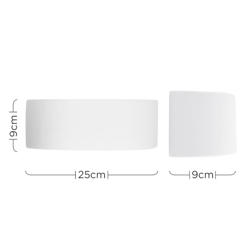 Laura Ceramic Flush Mounted Sconce