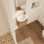 Comptoir de salle de bain mural compact - 16 po, portes à fermeture en douceur, lavabo pour petites salles de bain avec portes en céramique, portes de fermeture