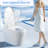 Smart Bidet Toilet, One - Piece Toilet Seat, Auto Flush And Automatic Open/Close, Heated Seat With Adjustable Temperature, Warm Water Wash Dry, Remote Control, Sensor For Cover, Female Move Modes,