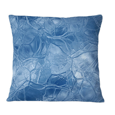 Blue Ice Structures - Modern Printed Throw Pillow