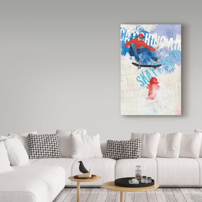 Helo «Catching Air I», art sur toile, H 19 po x l 12 po x P 2 po