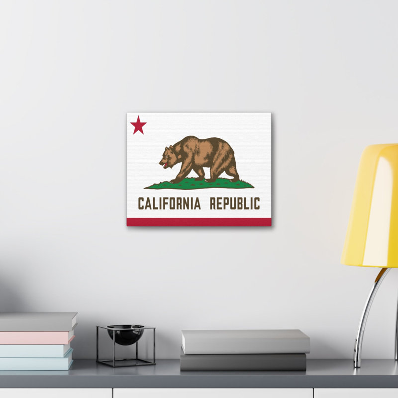 «California State Flag» sur, H 18 po x l 24 po