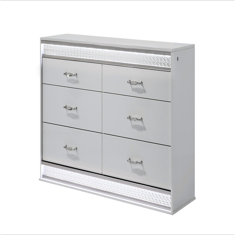 Commode 6 tiroirs Glam