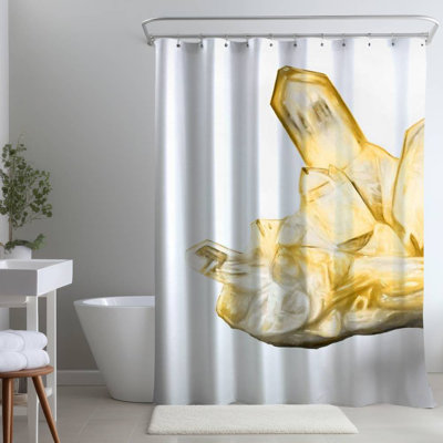 Shower Curtain MI80 – Polyester Shower Curtain, Dye Sublimation Print, 71" W × 74" L