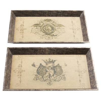 Solid Wood Tray - Set of 2