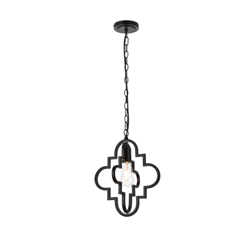 Sandara 1 Light Marvin, 15.4" H x 11" W x 11" D, Black
