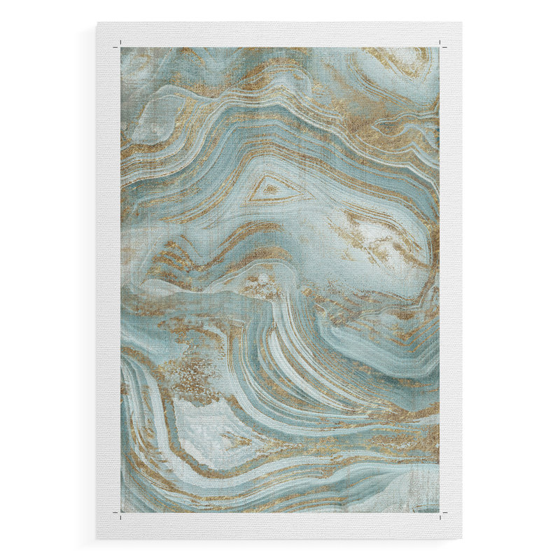 Blue Agate -Canvas Print Only - NOT FRAMED