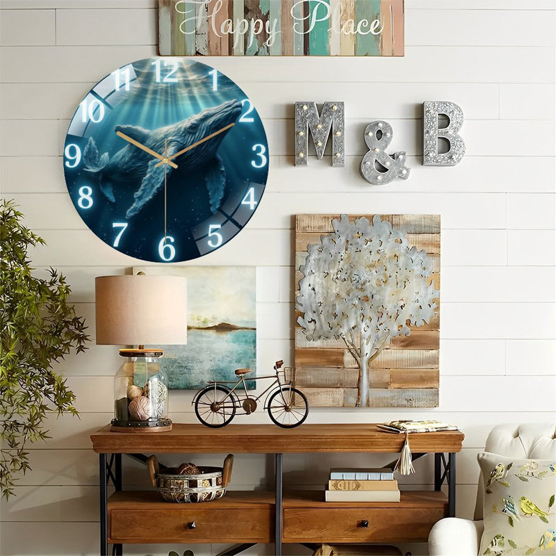 Horloge murale Whale