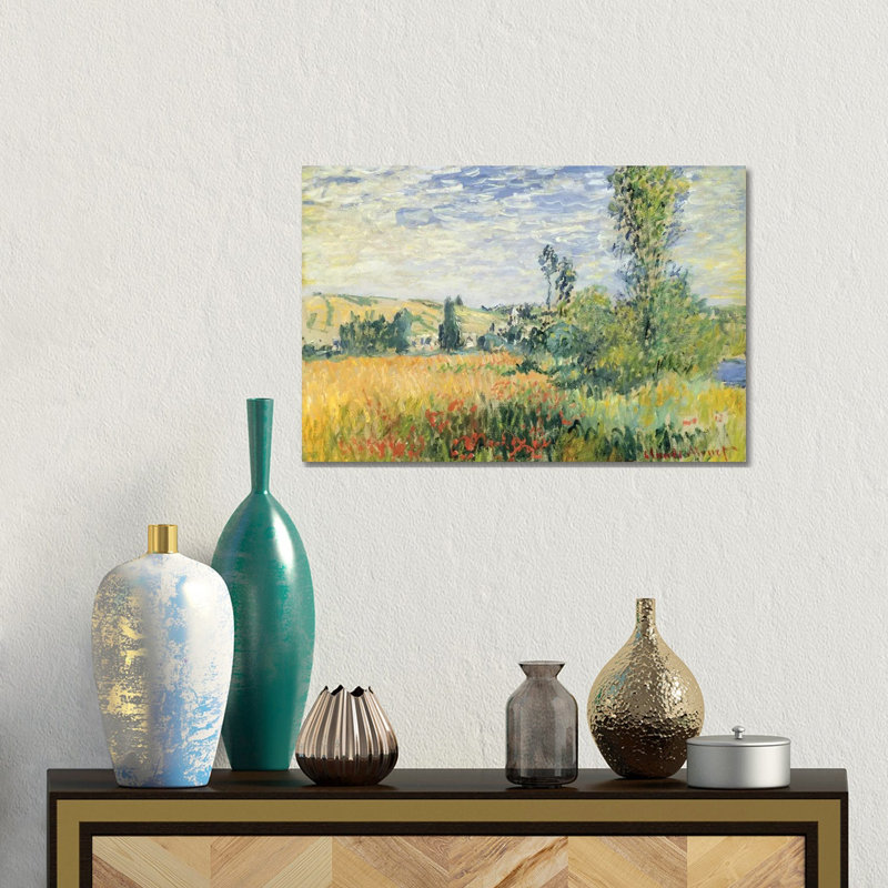 Vetheuil, c.1880 - Giclée sur toile tendue avec châssis, H 12 po x l 18 po