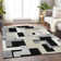 Premium Machine Washable Prisco Black Rug