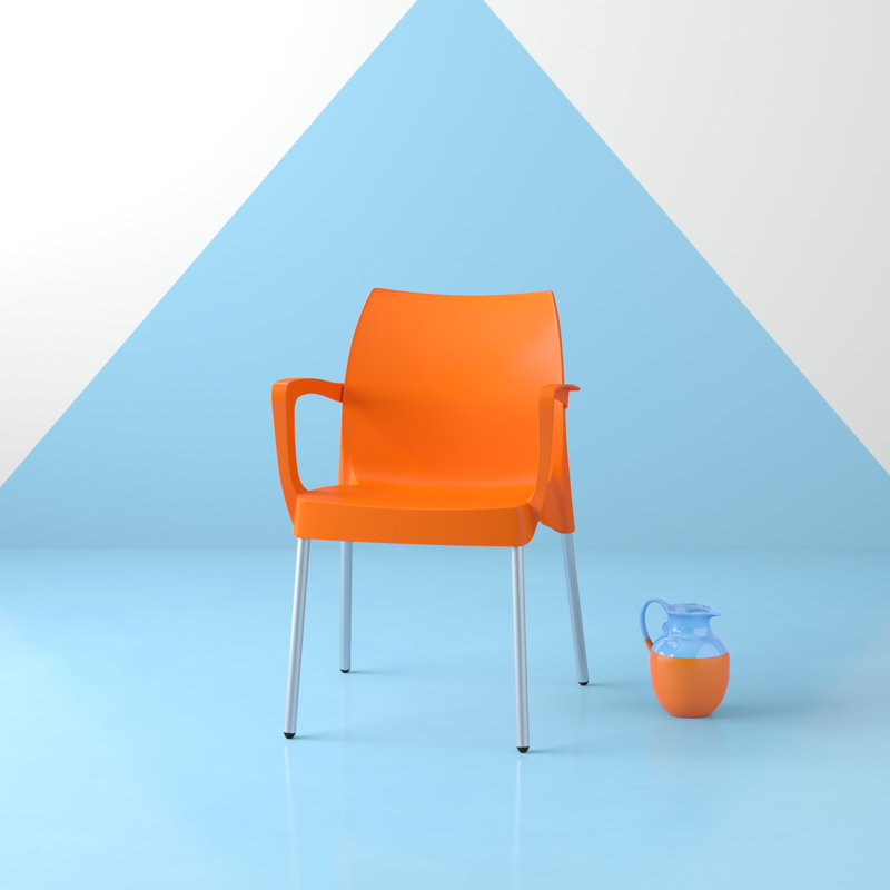 Chaise de salle à manger Murl, Orange