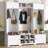  Vibe Haus 79.1''Wide Modern Hall Tree With Shoe Storage-191783817