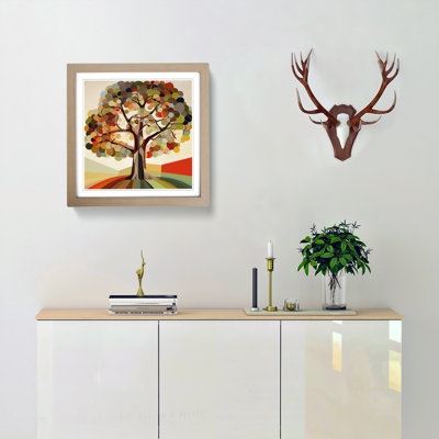 Oak Tree Constructivism - Framed Print