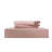 Solayne 100% Washed Cotton Duvet Cover Set with Faux Hemp Texture, Solid Color, Zipper Closure and Corner Ties-111685177-111685183