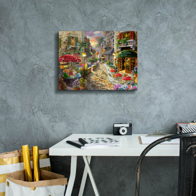  'Early Evening In Avola' by Nicky Boehme Canvas Wall Art, 16" x 12"