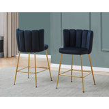 Chanett Upholstered Counter Stool with Metal Frame