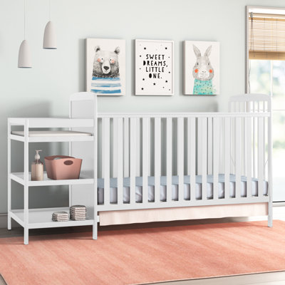 Crib N Changer Greenguard Gold Certified 2 -in-1 Convertible Crib