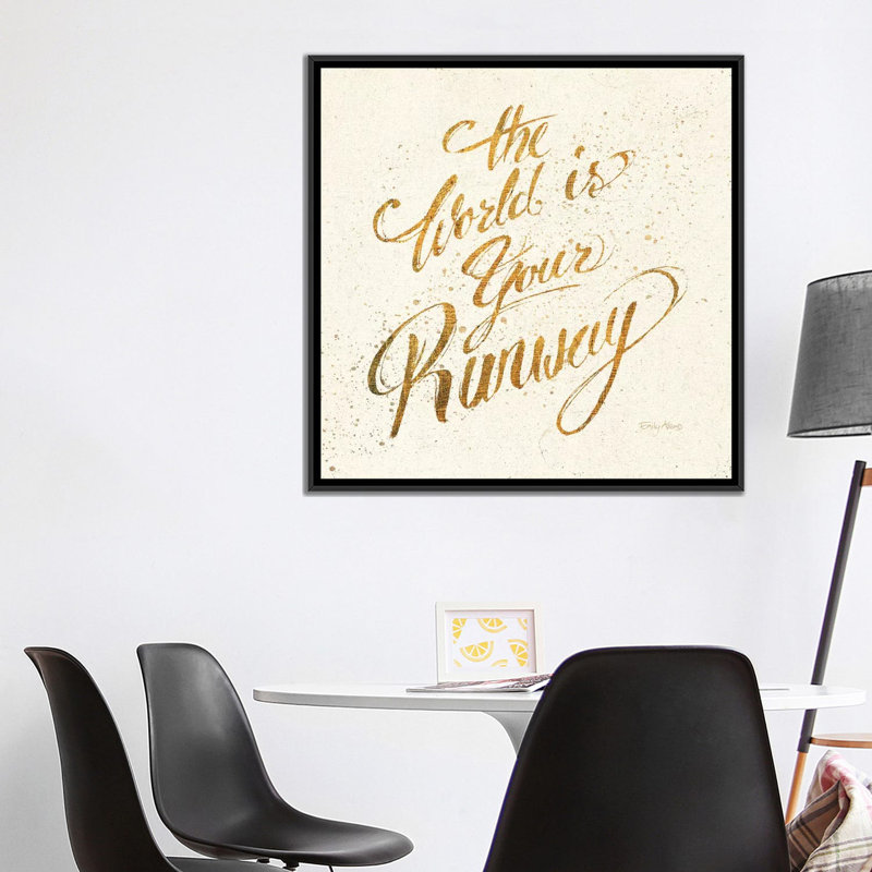 «Shoe Fetish Quotes IV Light», impression sur toile tendue, H 18 po x l 18 po x P 1,5 po, Toile avec cadre noir, Pas de tapis