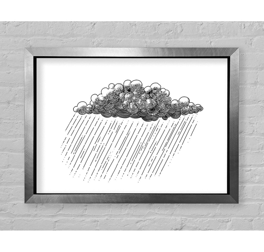 Die Regenwolke - Einzelner Bilderrahmen Kunstdrucke