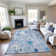 Premium Machine Washable Elize AMF1500 Floral Rug