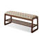 Banc de rangement rembourré pour chaussures