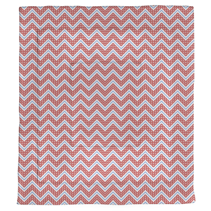 Polyester Comforter, Queen Comforter, Red/Blue