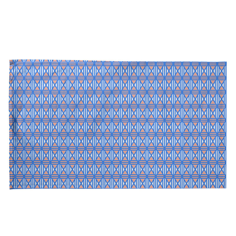 Torchon Gady, Sergé de coton, Bleu