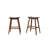 Mid-Century Modern Solid Wood Amner Counter Stool