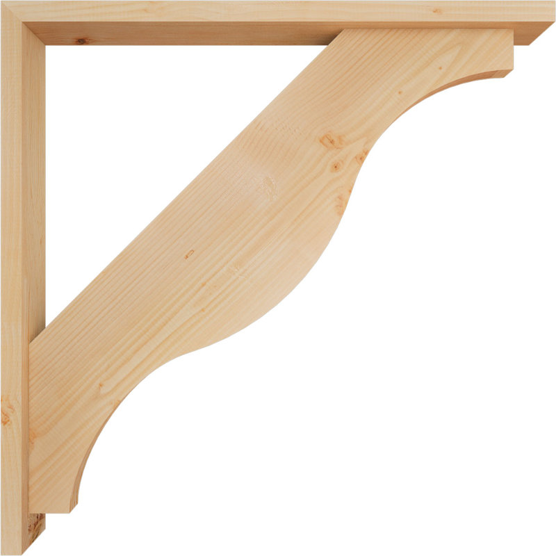 Support Funston Block avec support décalé, Sapin Douglas de l 3 1/2 (lisse), 40 x 40
