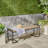 Patio Industrial Wood And Metal Bench-306227975