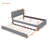Teddy Fleece Full Size Upholstered Platform Bed With Twin Size Trundle-881878966