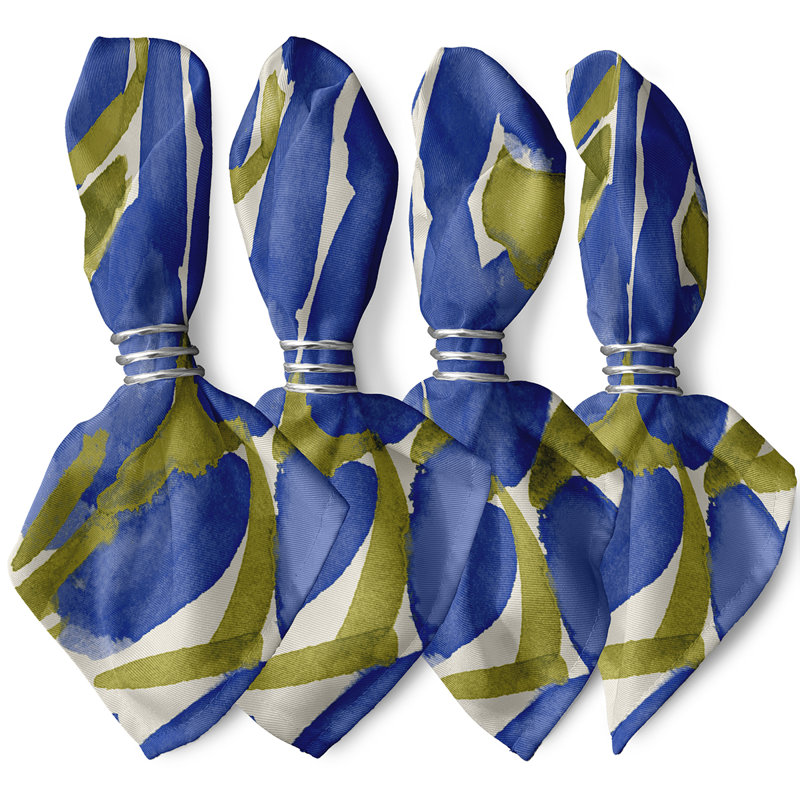 Polyester Floral Square Napkin