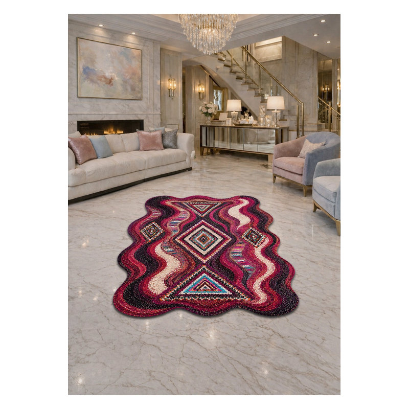 Tapis tissé à motif nautique Mosso, 2' x 2'11"