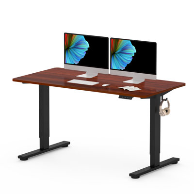 Baysenie 55"/60" Width Home Office Height Adjustable Standing Desk