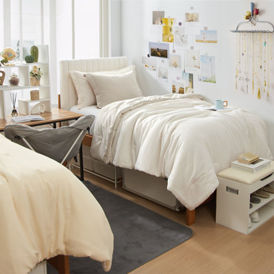 Ensemble d'édredon réversible pour lit simple TG