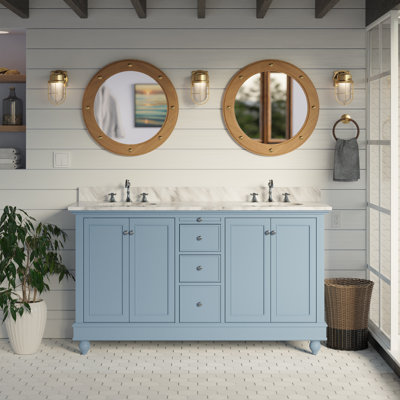 Ensemble de meuble-lavabo double 60 po Ferdinand