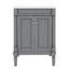 Meuble-lavabo de salle de bain chic 24 po avec évier sur-comptoir et armoire de rangement à deux niveaux de style contemporain-1556878789-1556878809