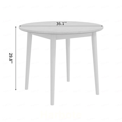 Table de salle à manger Studio avec plateau Smort et pieds en bois massif Studio