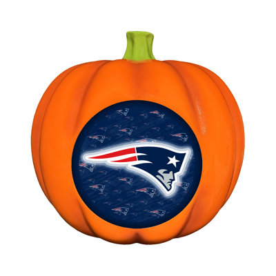 Décoration de citrouille en résine NFL New England Patriots 10 po