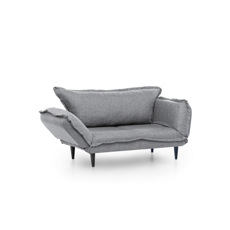 Frankie 78.74" Flared Arm Sleeper, Gray